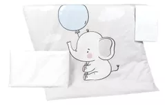 Lenjerie de pat pentru copii PernaMea Set lenjerie 3 piese Premium Elefant (PM.100469/1)