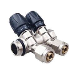 Аксессуар для систем отопления Te-sa Distribuitor A-P/negru 2 cai 3/4x16 (88390)