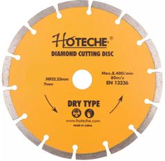 Disc de tăiere Hoteche 570206 Lamă diamantată segmentată 230 x 22,2 x 7 mm