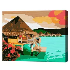 Tablou pe numere Art Gallery CX4383 20x30cm Paradis exotic