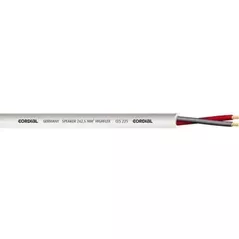 Кабель для музыкального инструмента CORDIAL CLS 225 WH, pt boxe pasive 2 x2.5 mm 10792