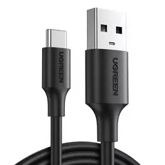 Cablu telefon mobil Ugreen 60116 USB-A to Type-C 1M 3A 18W US287, Black