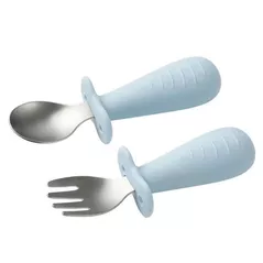 Посуда для кормления BabyOno 1665/01 Lingura si furculita din otel inoxidabil Blue