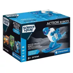 Set de construcție Clementoni Mechanics - Roboti de actiune Schior (75136)