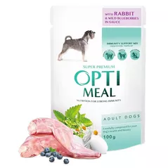 Корм для питомцев Optimeal 24231047 Plic caini iepure-afine sos 12x100g