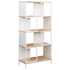 Офисный стеллаж Deco Loreto 5 nivele 70X30X146.5H Oak/White