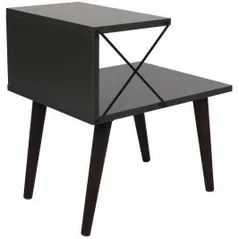 Noptieră Trendy Cruce Antracit, 50x55x40cm (GTR001525)