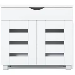 Полка для обуви Fabrik Home Модуль 12 (600x550x355) Белый ясень
