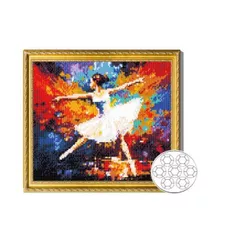 Картина по номерам Art Gallery GB87576 Mozaic cu diamante 30x40cm Balerina