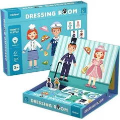 Joc educativ de masă Mideer MD1039 Set de joacă magnetic Vestiar, 50 elem.