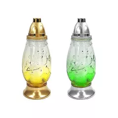 Декор Grave lights 54030 Candelă sticlă cu capac 28cm 40 ore, Ou mare