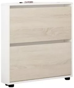 Raft pentru încălțăminte Mobildor-Lux Leo Slim 50x16x86H cm White/Sonoma