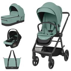 Детская коляска Kikka Boo Mia Mint 3in1 (3800171221122)