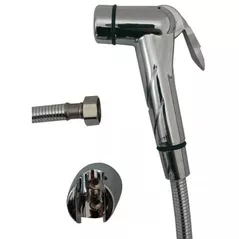 Baterie pentru bideu Hydro S Evolution Cromat, duș igienic cu furtun și suport (0103181)