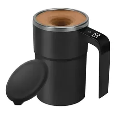 Cană termos Aichiw RK205BK Smart mug self mixing with temperature display Black 380ml