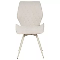Scaun Interdepo ALICE, White Chenille ,Ножки Бежевые