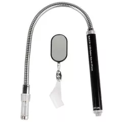Ручной инструмент King Tony 9TQ02 зеркало смотровое на гибком стержне 450мм с магнитом и подсветкой