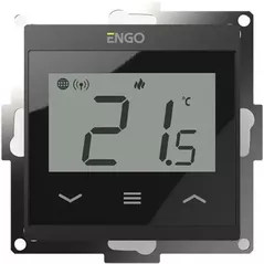 Termostat de cameră ENGO Controls E55-B, 55x55(încastrat în perete), programabil, prin Wi-Fi, black