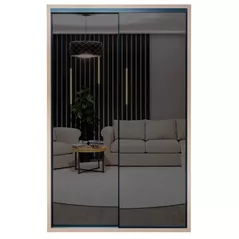 Шкаф Bayro Parma Graphite 1400x2250x600 серый камень, купе