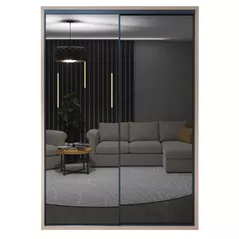 Dulap Bayro Murano 1600x2300x600 серый камень, купе