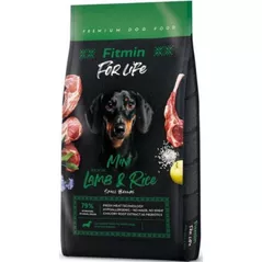 Hrană pentru animale de companie Fitmin Dog mini lamb&rise 12 kg