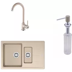 Мойка кухонная со смесителем Franke 114.0633.772 BFG 651-78 + Pola 1.0 + Dozator sapun Avena
