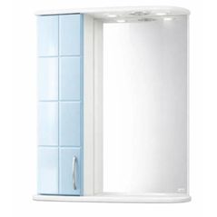 Зеркало для ванной Mashtab 5081 Domino 600x200x720 Alb-Albastru