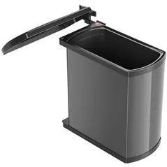 Feronerie pentru mobilă Hailo 3418071 Uno 18 stainless grey/black