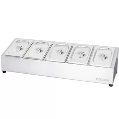Оборудование кухонное профессиональное Cozze 90325 statie topping Topping Station 5 Compartimente