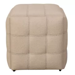 Пуф Nex Home Cub Transformer 5 scaune in 1 N51, Alb Teddy