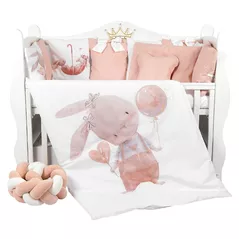 Детское постельное белье PernaMea Set lenjerie 8 piese Cosita Iepuras Roz (PM.105897/1)