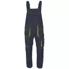 Спецодежда Cerva 03530059640XX Полукомбинезон EMERTON STRETCH Серый-Желтый (52)