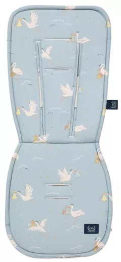 Accesorii pentru cărucior La Millou Saltea pentru cărucior din bumbac și catifea Multi BEBE MIGNON BLUE