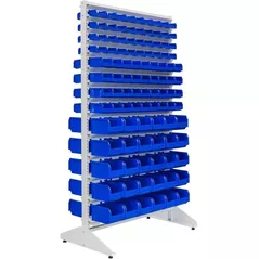 Sistem de depozitare a instrumentelor УХЛ-МАШ Стеллаж 2-ух сторонний 180см с кюветами T2/T3 на колёсах