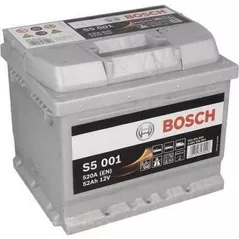 Автомобильный аккумулятор Bosch S5 12V 52Ah 520EN 207x175x175 -/+ (0092S50010)