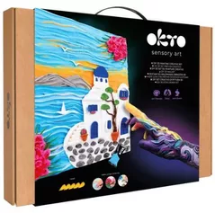 Set de creație Okto 10044 Tablou 3D cu plastilină ușoară 30x40сm, Santorini