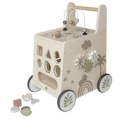 Ходунок Premaman PJQP1A-CCC-UNQ Antepremergator din lemn Little Savanna