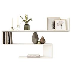 Полка декоративная Trendy WL10-W 120x71x14cm (GTR005446)