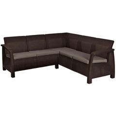 Mobilier pentru grădină Keter Corfu Relax Brown (241728)