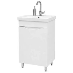 Шкаф под умывальник Mashtab 11826 Print cu 1 usa 50cm Alb