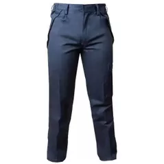 Îmbrăcăminte de lucru Profmet 365609 Pantaloni pentru sudor, L,100% bumbac, ignifug si antistatic 350 g/m²,albastru inchis