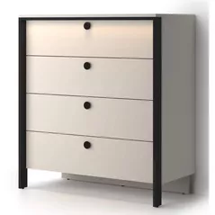 Комод Fabrik Home Clay 4 ящика (с подсветкой) Кашемир