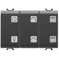 Întrerupător electric Gewiss GW12783A Puls. ST 3M 6 Canale, Simboluri