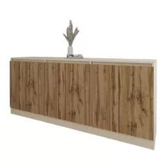 Comodă Smartex (16496) Т8 200cm Ivory+Stejar Inchis