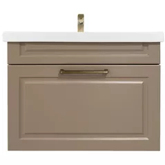 Шкаф под умывальник Mashtab 11870 Marbella cu 1 sertar 80cm Bej Mat