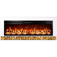Камин электрический ArtFlame Rio & Tanzania, 630x1500x300 mm, Alb