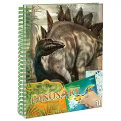 Набор для творчества DinosArt 15202 Caiet de schite cu autocolante 6buc
