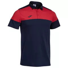 Îmbrăcăminte sport Joma Crew V Short Sleeve Polo Navy Red (2XL) 103297.336