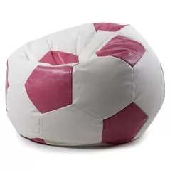 Fotoliu BeanBag Because BALL WhitePink (100x100x100cm)