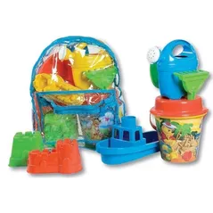 Игрушка для песочницы Androni 7260-CF Пляжный набор в сумке с кораблём CF 40
